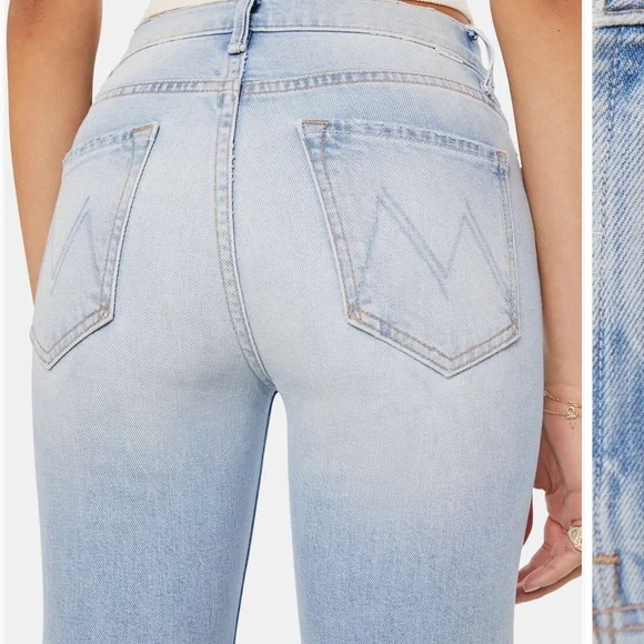 MOTHER Women's Kick It Ankle Flare Jeans - Like New - Picture 2 of 4